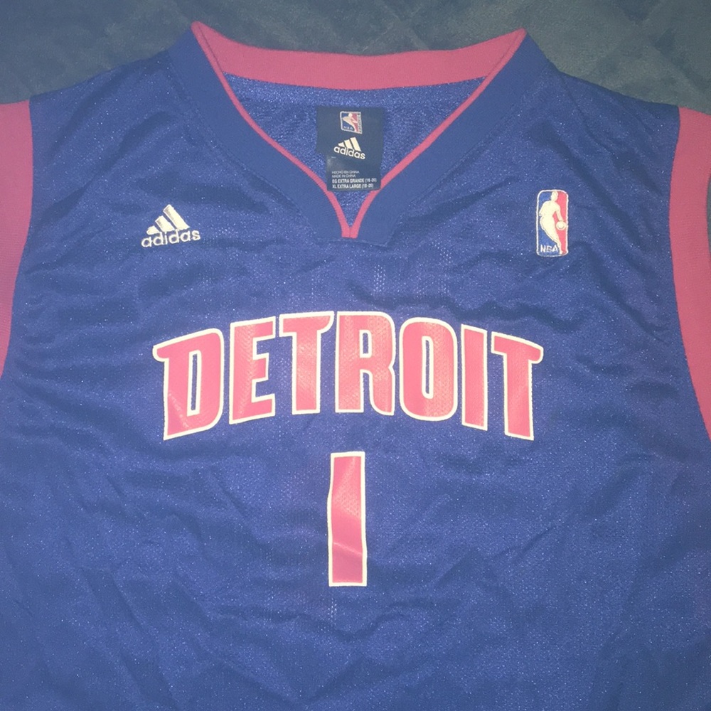 🏀 BILLUPS PISTONS JERSEY XL(boy)
